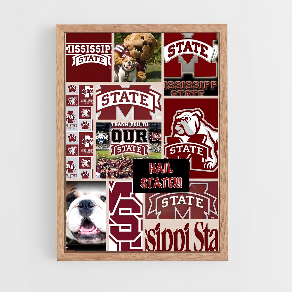 Poster Bulldog Spirit – affiche Baseball (vue 4)